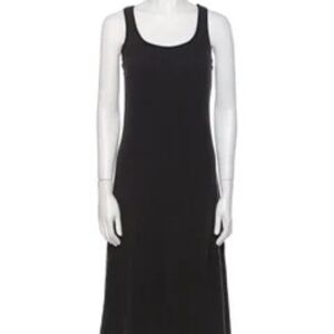 Alabama Chanin, Scoop neck tank dress, waffle-weave fabric, Navy, L